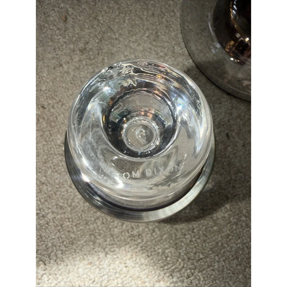 Tom Dixon Copper Tank Decanter & (2)‎ Matching Lowball Glasses